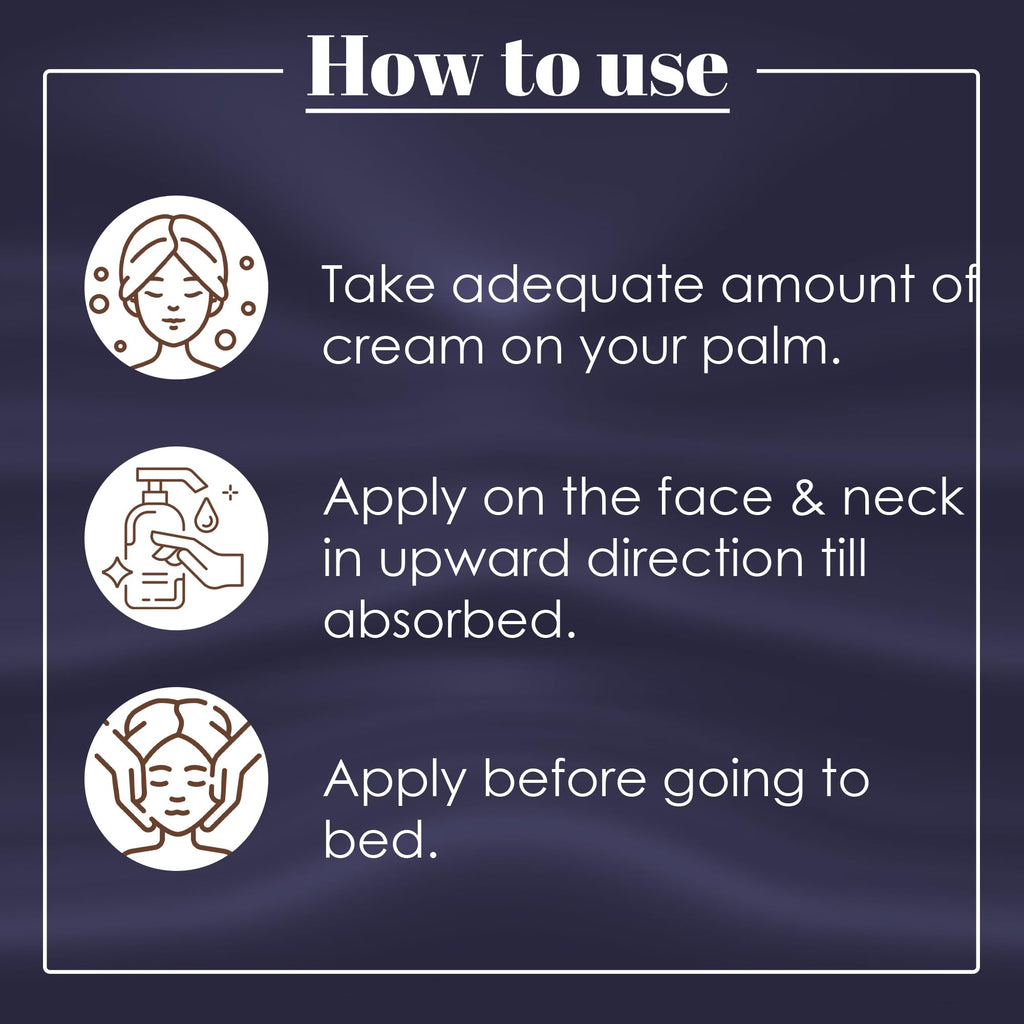 Natureall Night Cream For Cells Renewal, Improve Blood Circulation with Almond Oil | Moringa Oil | Green Tea Extract | Shea Butter Caffeine| 50 GMS