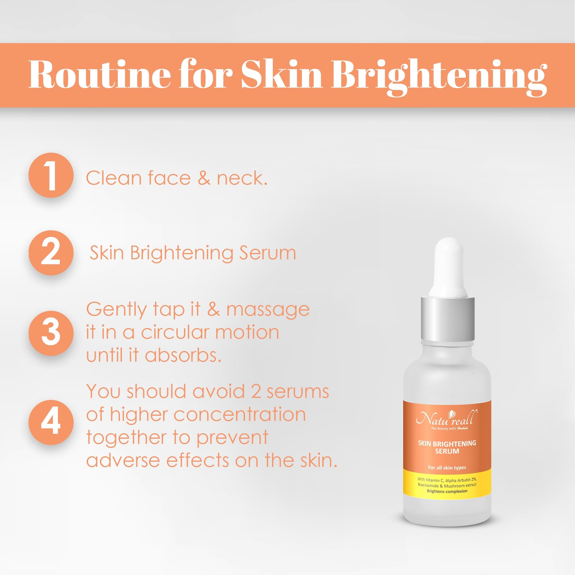 Natureall Acne Remove and Skin Brightening Serum For Reduces Oilness, Open Pores, Improve Textures & Reduce Pores | 30+30 ML (Acne+Brightening Combo)