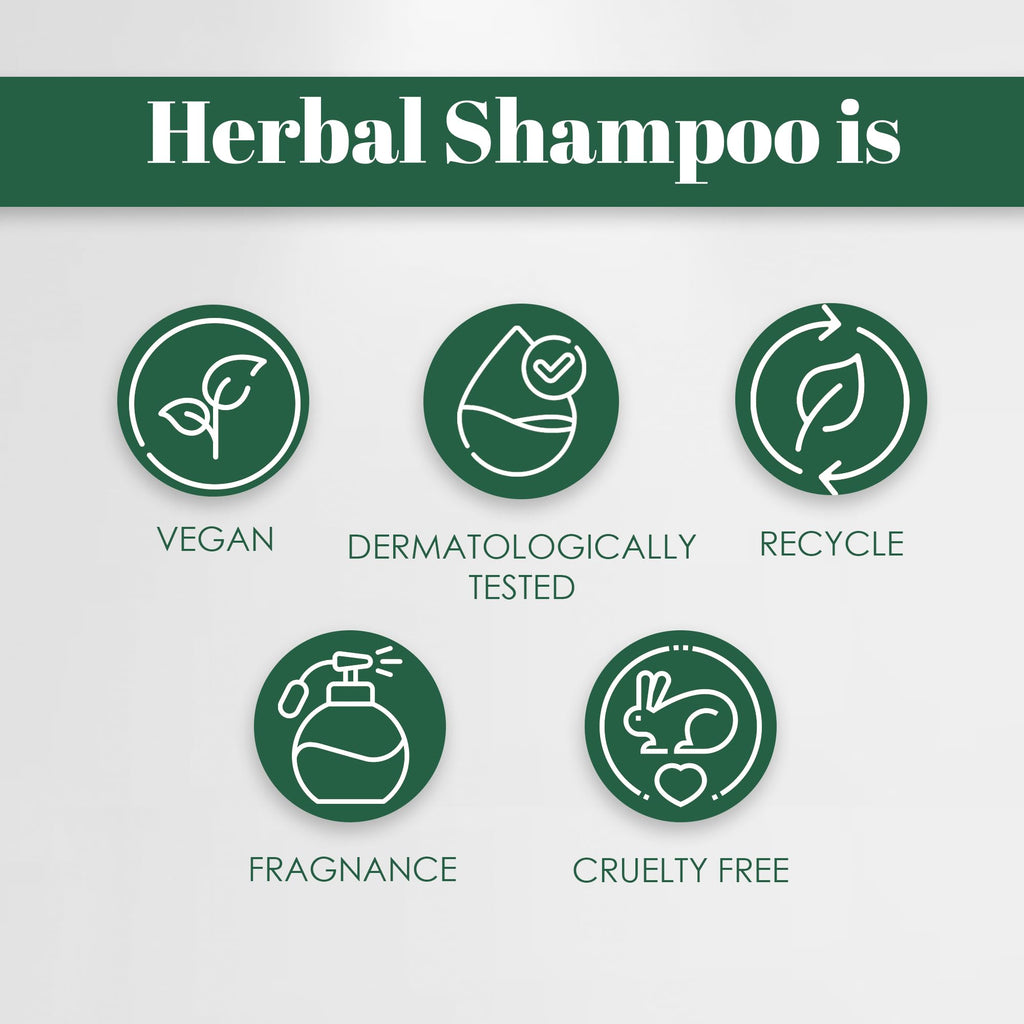 Natureall Crafted with Pure and Herbal Ingredients and Free from Synthetic Sdditives | Anti-Hair Fall Shampoo | Balance Scalp Oil Production | Suitable for All type Hair | 250 ml