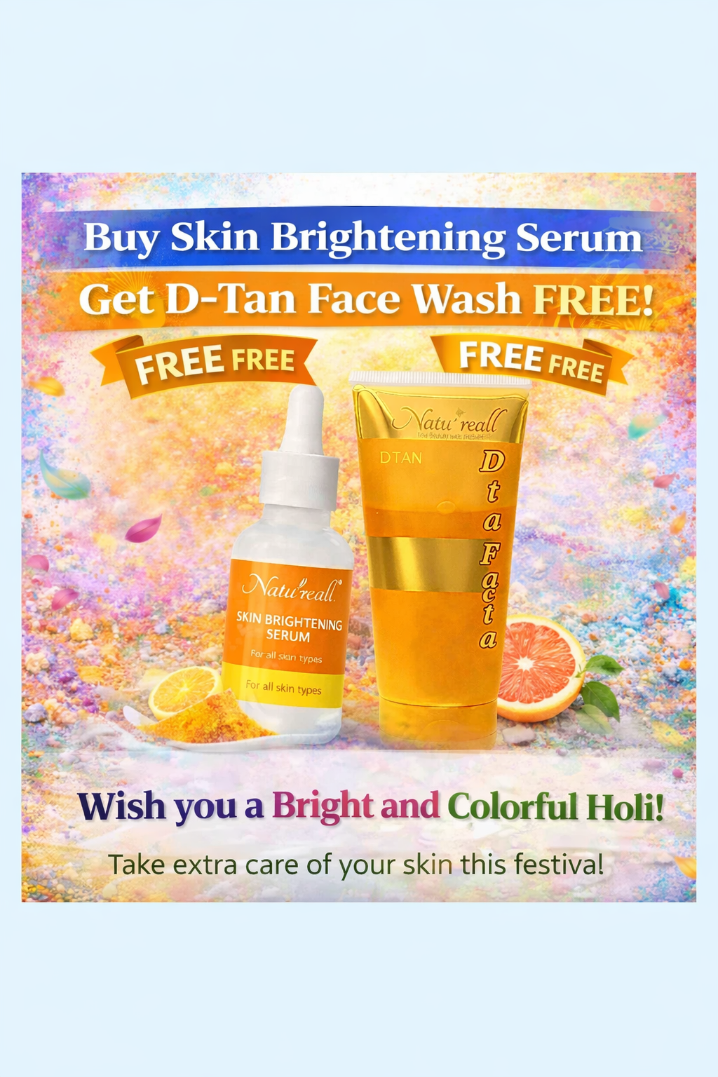 Buy Skin Brightening Serum (MRP 699) Get D Tan Face Wash (MRP 295) - FREE